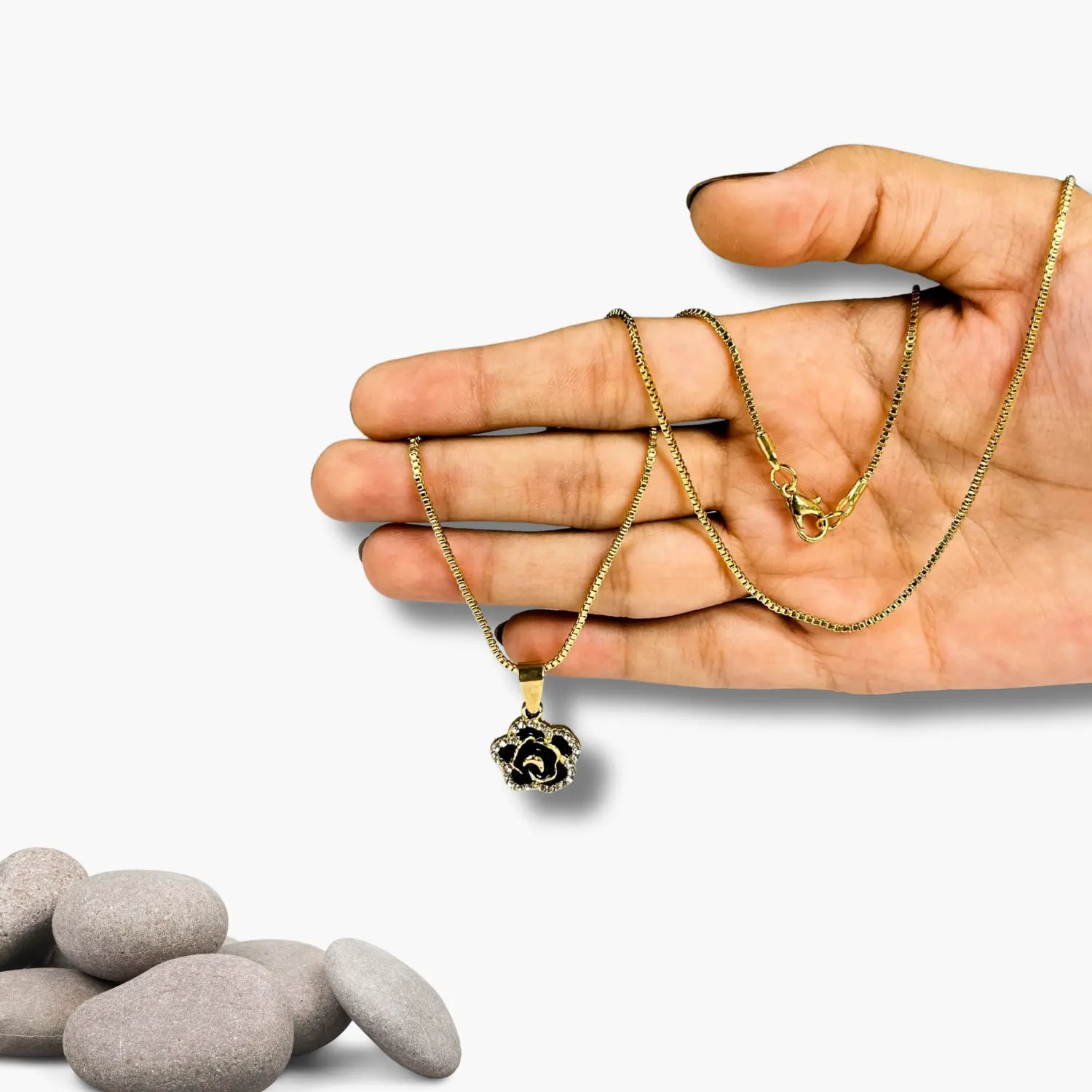 Floral Pendant Necklace-01-38